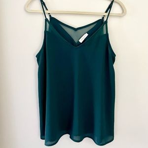 Sophie Rue Adjustable Straps Teal Tank Top Size Medium